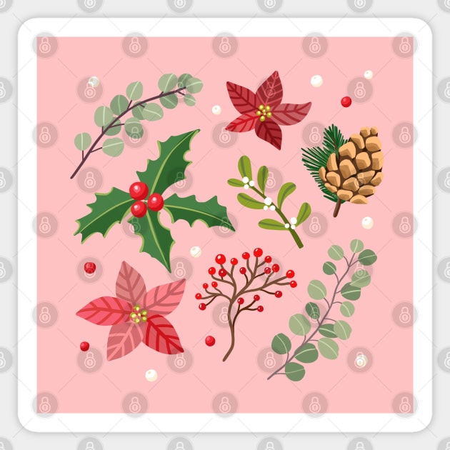 Christmas Decorations Sticker by Salty Siren Studios